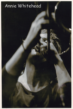 Annie Whitehead with trombone  - after Rodchenko...